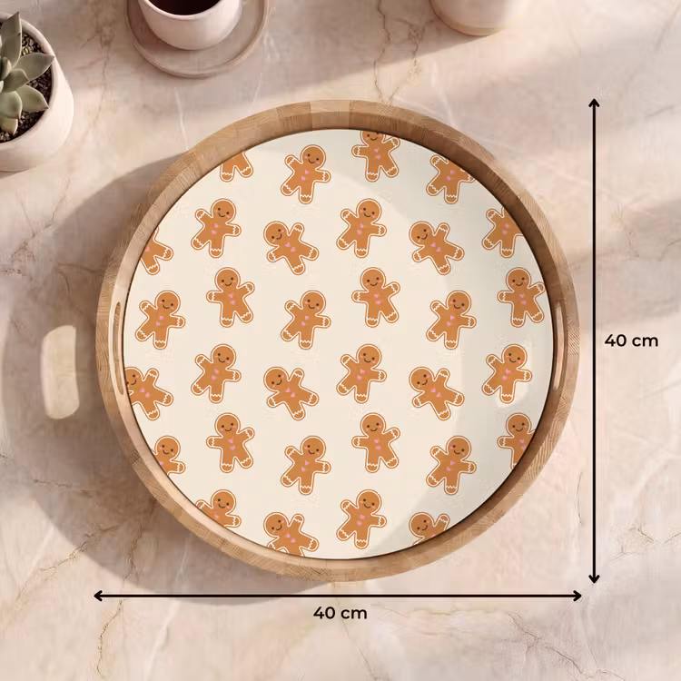 Dienblad - Peperkoek - Kerst - Crème — 9
