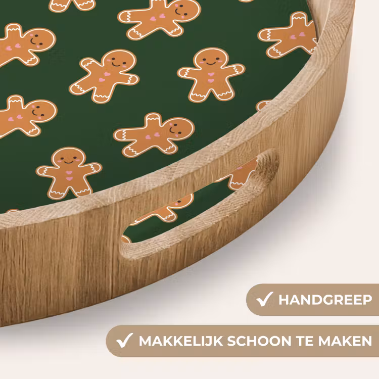 Dienblad - Peperkoek - Kerst - Groen - Bruin — 5