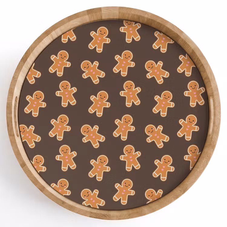 Dienblad - Peperkoek - Kerstmis - Bruin — 1