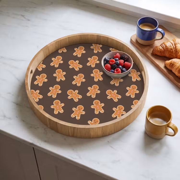 Dienblad - Peperkoek - Kerstmis - Bruin — 4