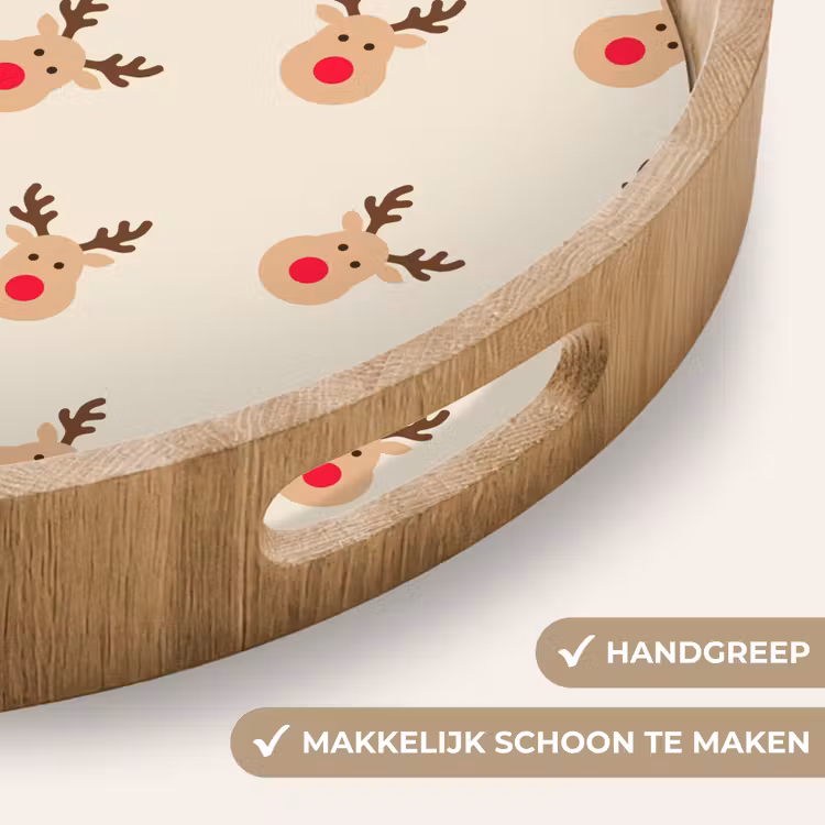 Dienblad - Rendieren - Kerst - Crème — 5