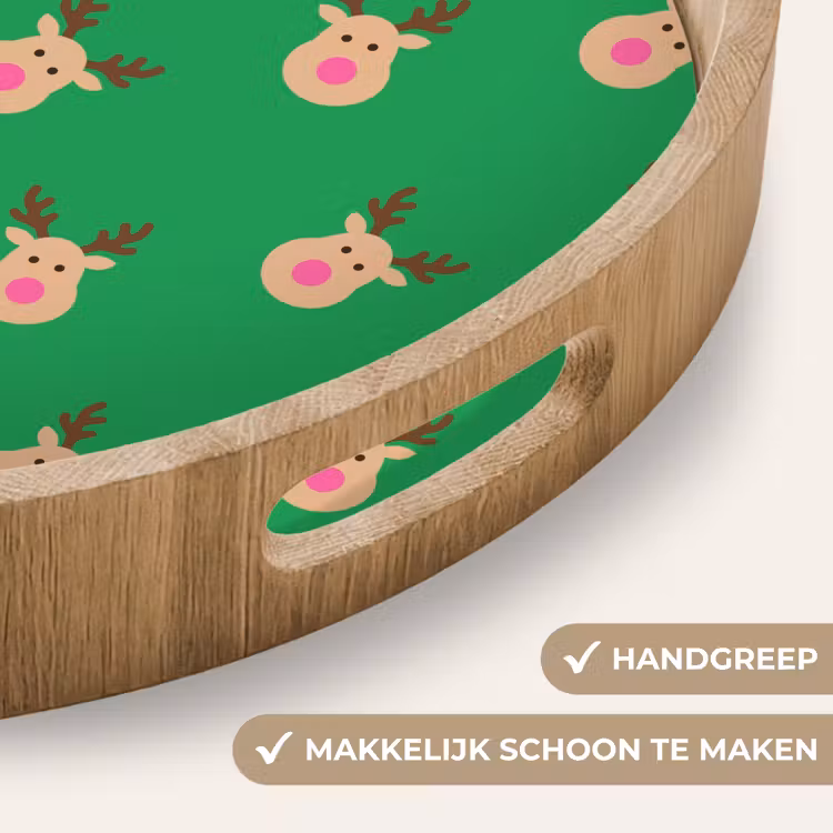 Dienblad - Rendieren - Kerst - Neon - Groen — 5