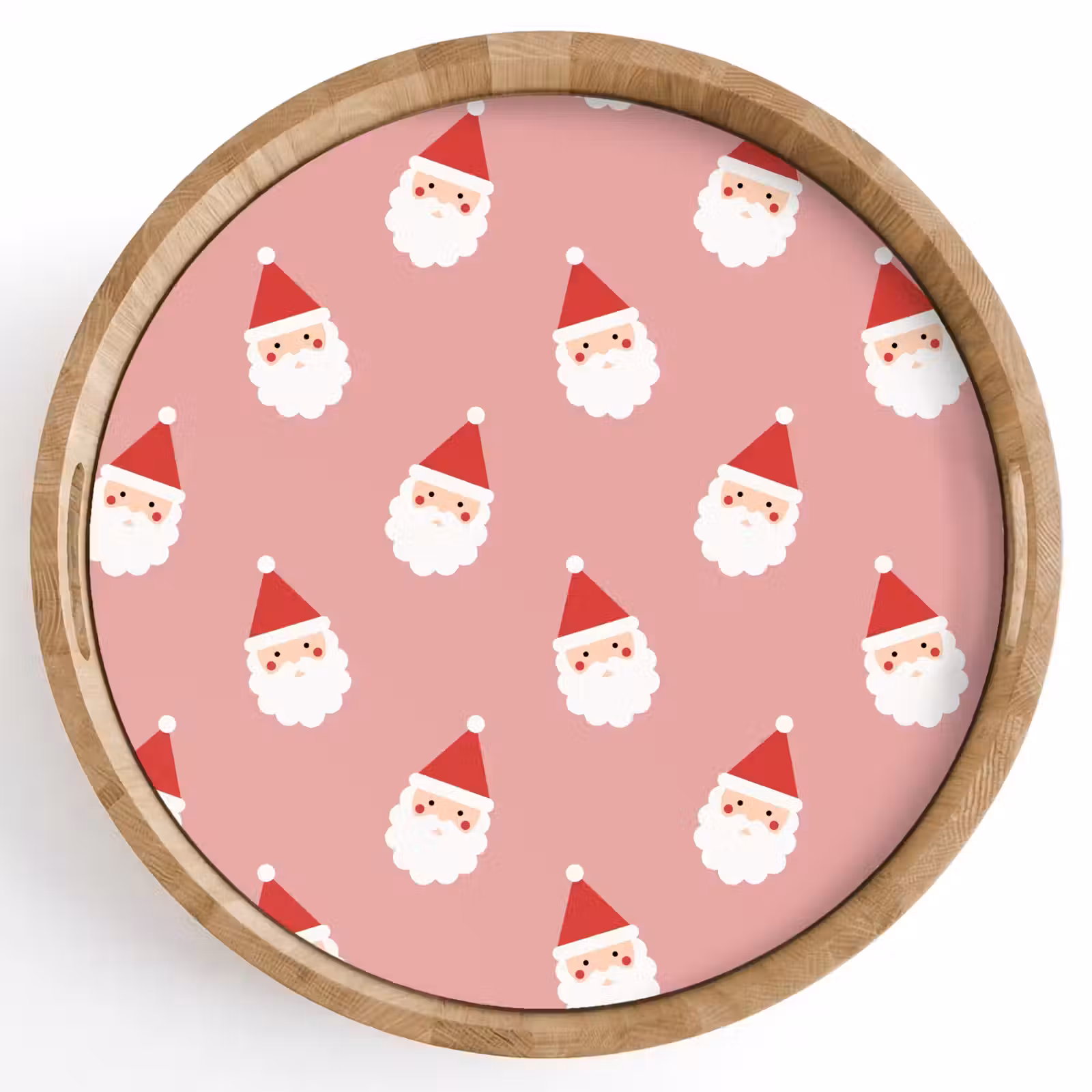 Dienblad - Kerst - Kerstman - Roze — 1