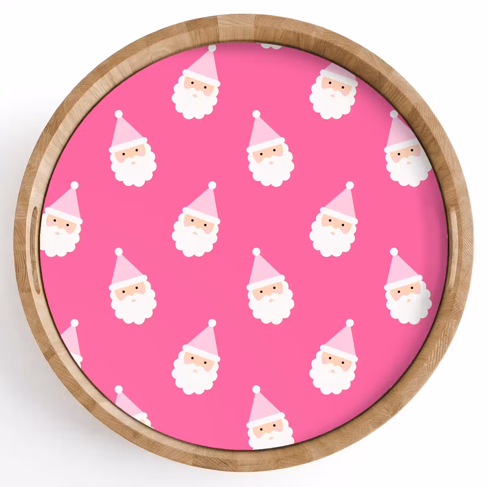 Dienblad - Kerstman - Kerst - Neon - Roze — 1