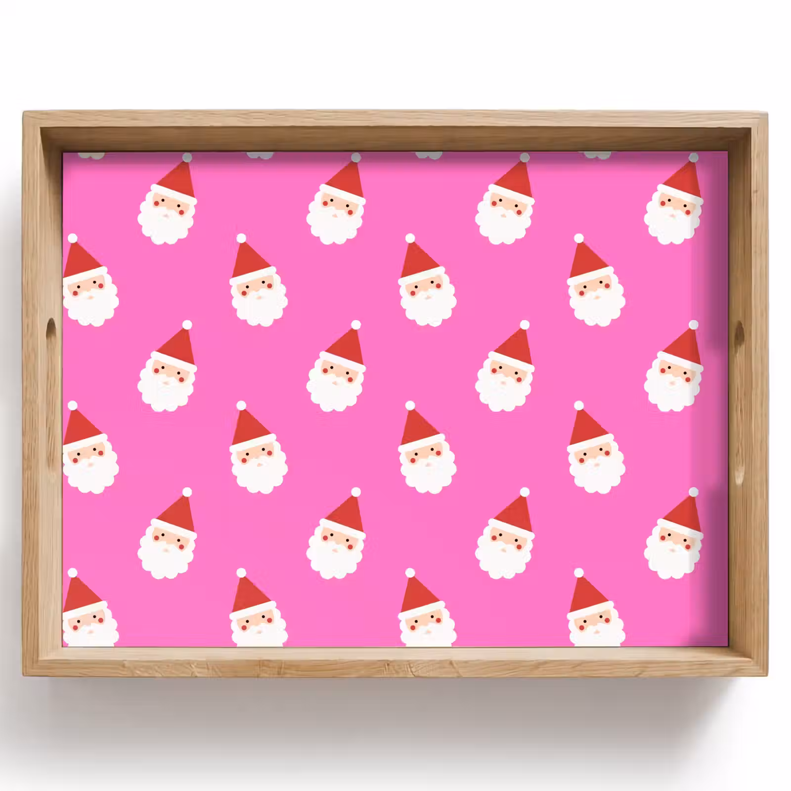 Dienblad - Kerstman - Kerst - Roze - Rood — 1