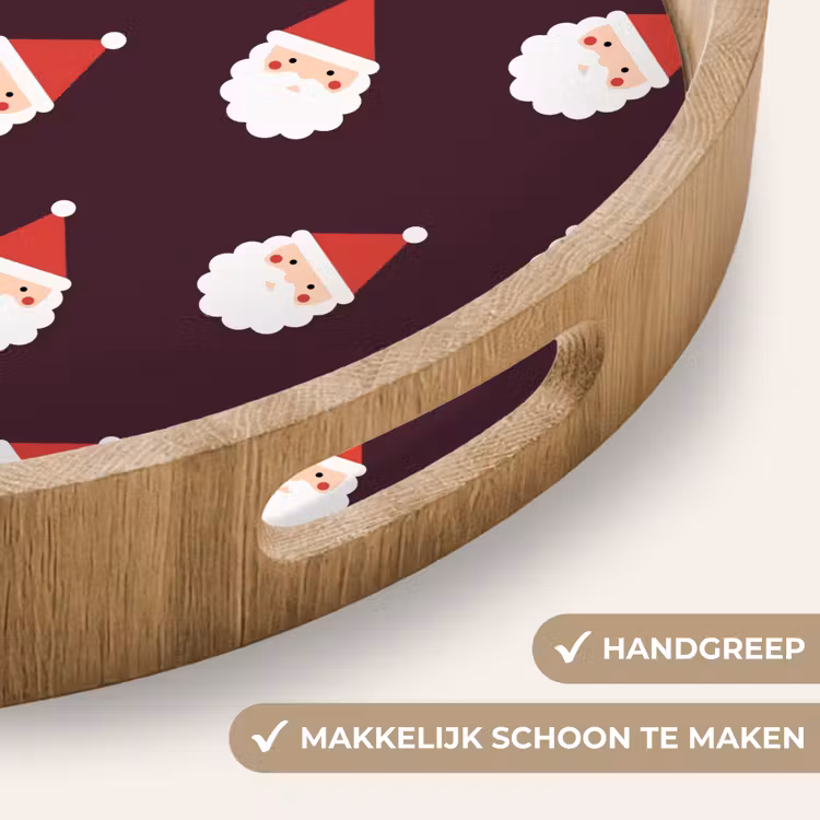 Dienblad - Kerstman - Kerst - Donker - Rood — 5