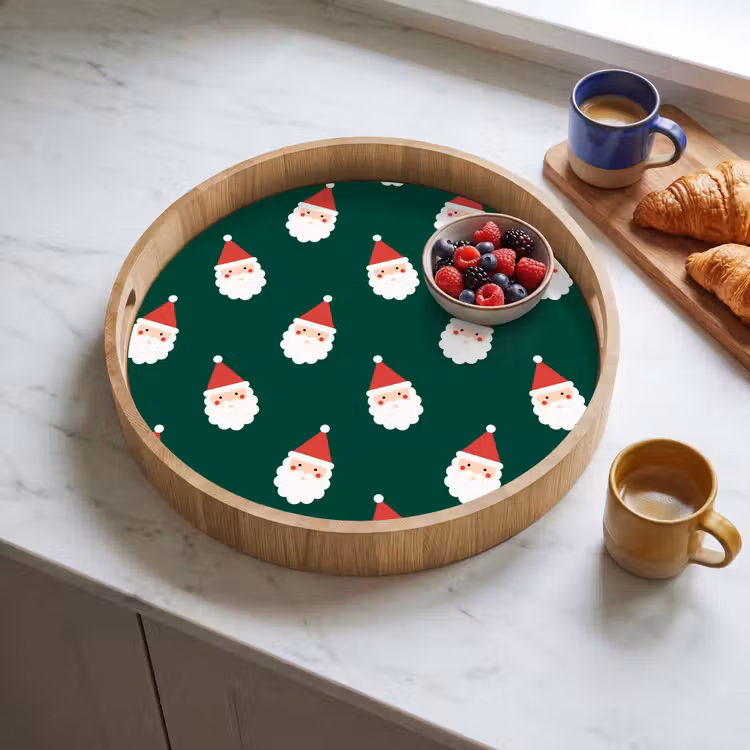 Dienblad - Kerstman - Kerst - Groen — 4