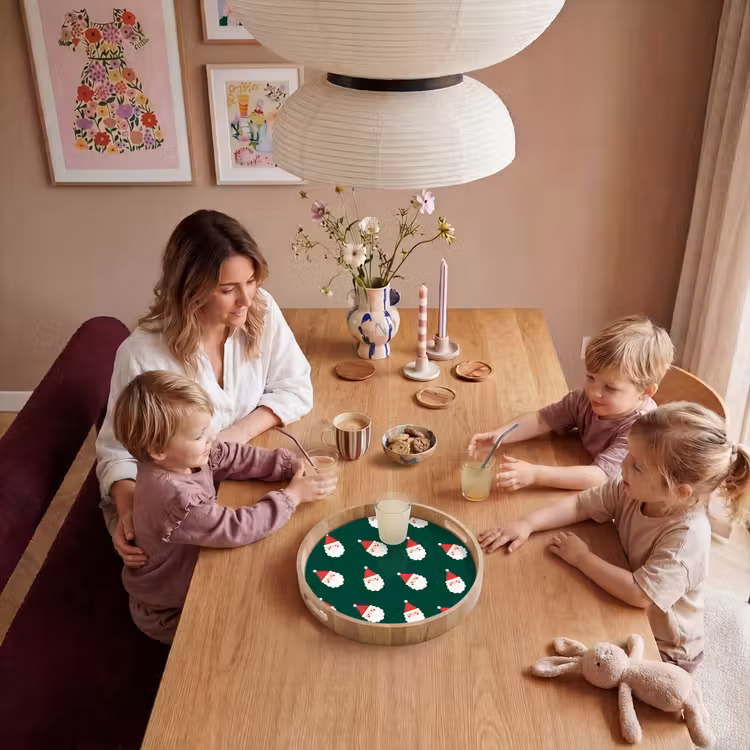 Dienblad - Kerstman - Kerst - Groen — 7