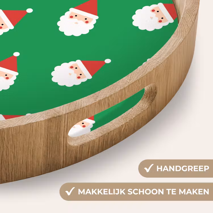 Dienblad - Kerstman - Kerst - Neon - Groen — 5