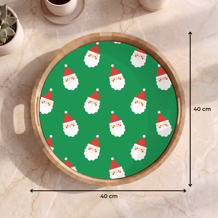 Dienblad - Kerstman - Kerst - Neon - Groen — 9