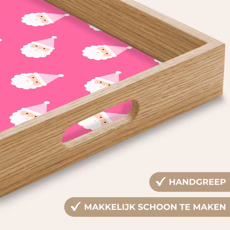 Dienblad - Kerstman - Kerst - Neon - Roze — 5