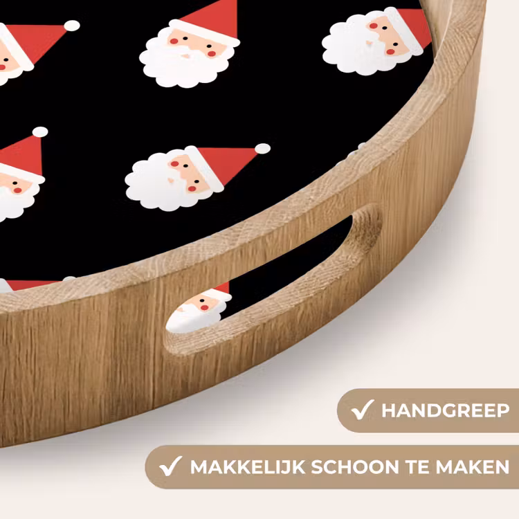 Dienblad - Kerstman - Kerst - Zwart — 5
