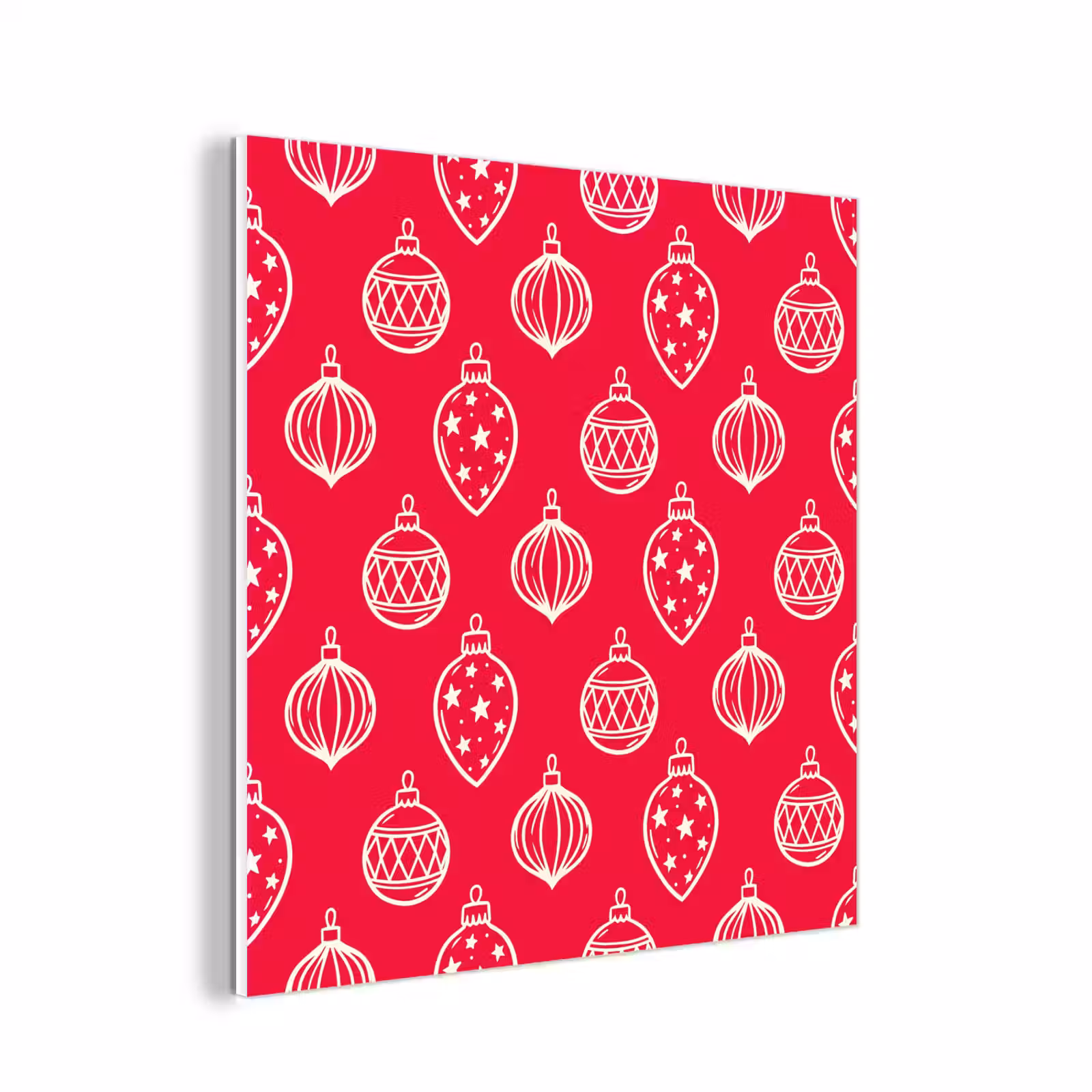 Forex - Kerstbal - Rood - Wit — 1