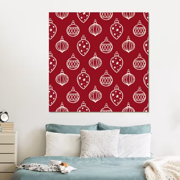 Forex - Kerstbal - Rood - Crème — 2