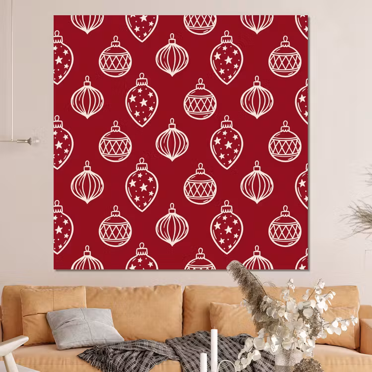 Forex - Kerstbal - Rood - Crème — 4