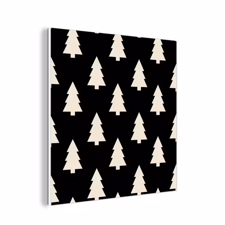 Forex - Kerstboom - Zwart - Wit — 1