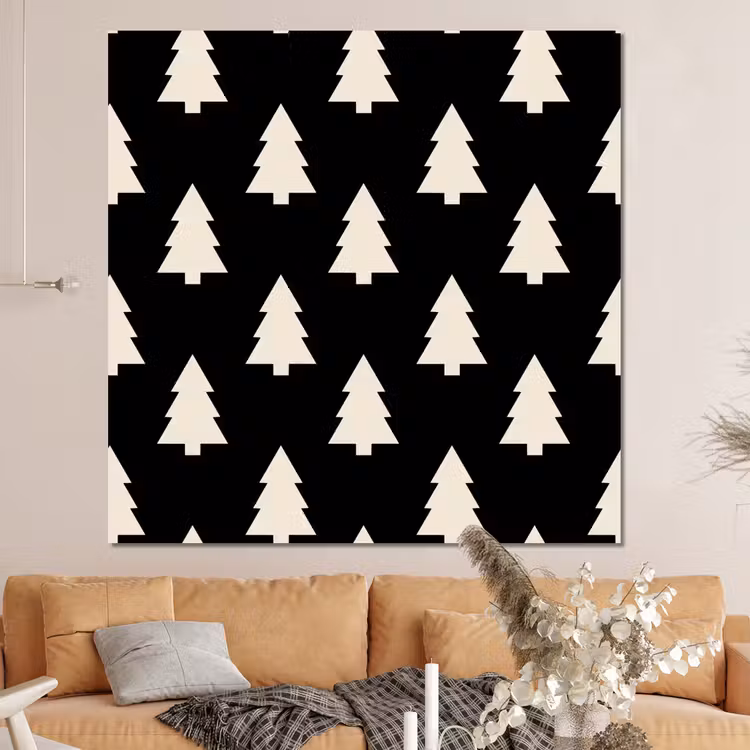 Forex - Kerstboom - Zwart - Wit — 4