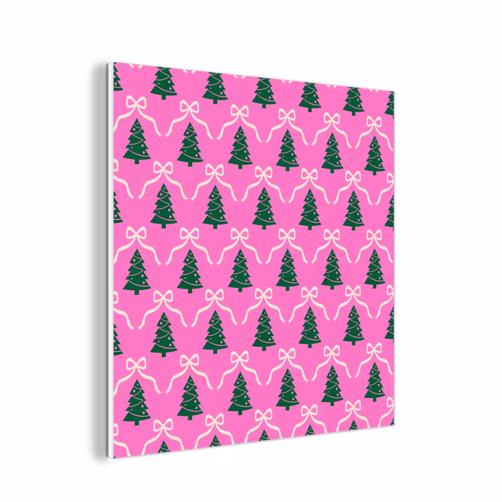 Forex - Kerst - Roze - Wit - Strik — 1