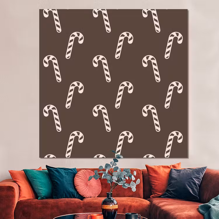 Forex - Kerst - Crème - Taupe - Zuurstok — 3