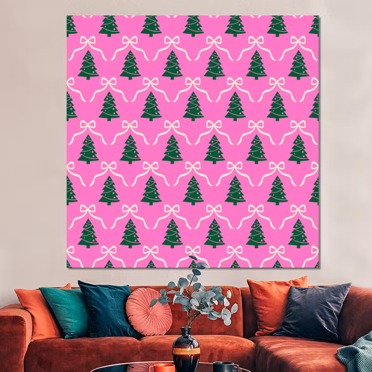 Forex - Kerst - Roze - Wit - Strik — 3