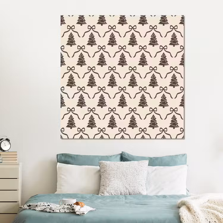 Forex - Kerst - Taupe - Crème - Strik — 2