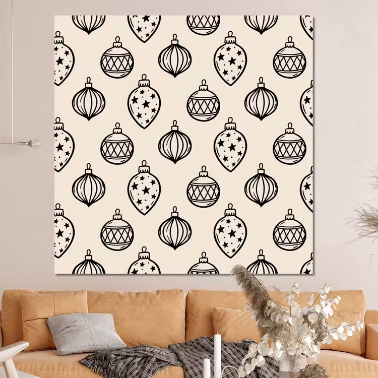 Forex - Kerstbal - Zwart - Wit — 4