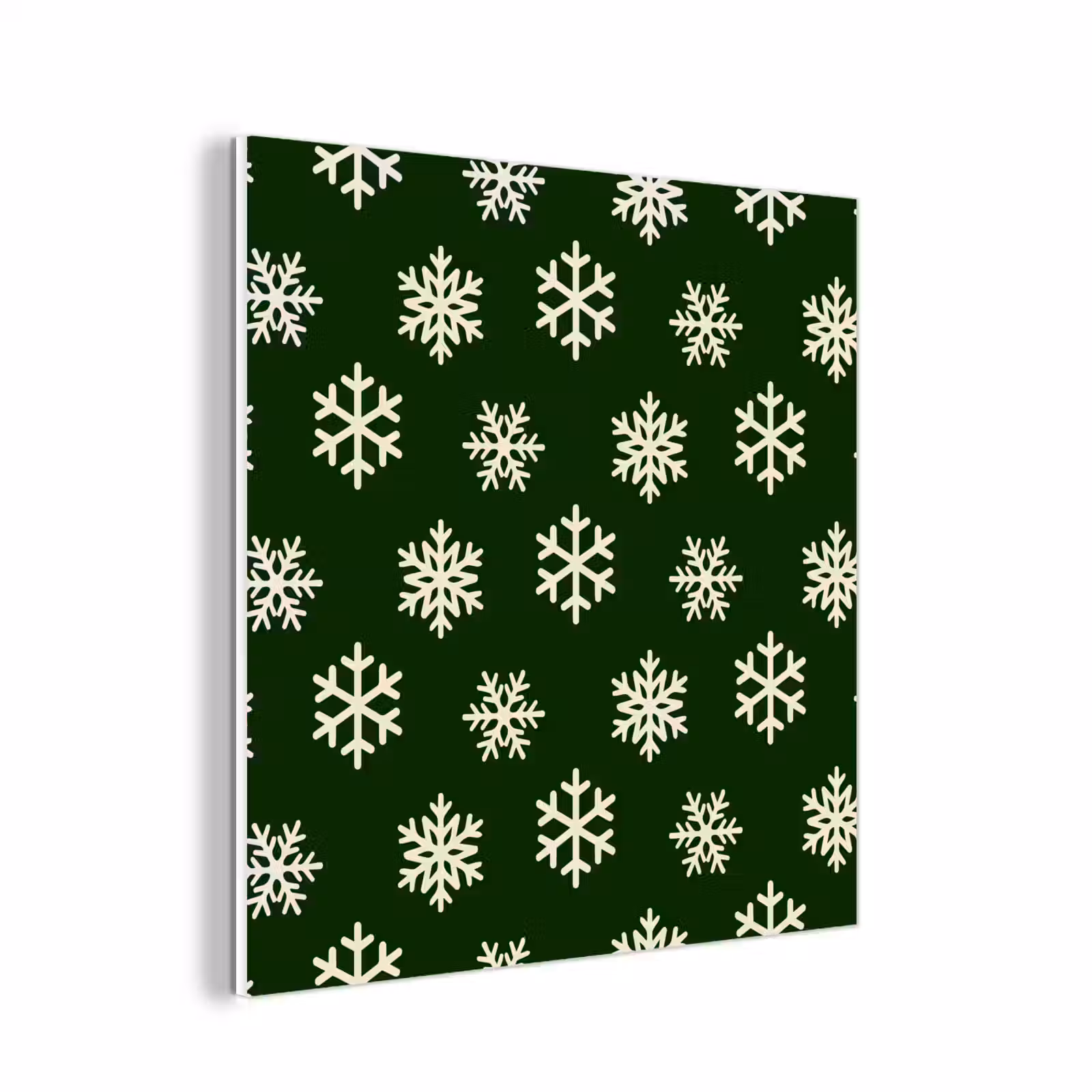 Forex - Sneeuwvlok - Groen - Wit - Kerst — 1