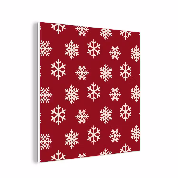 Forex - Sneeuwvlok - Rood - Wit - Kerst — 1