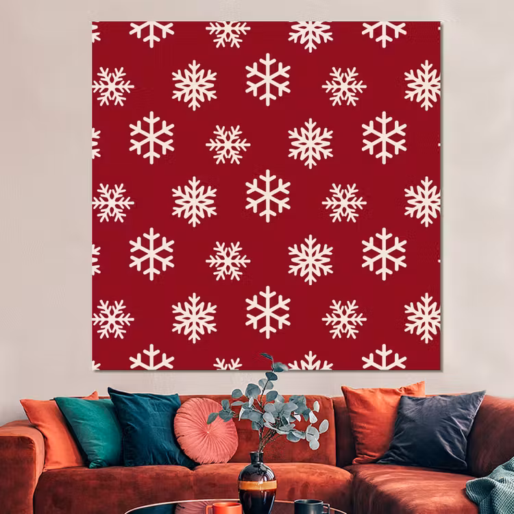 Forex - Sneeuwvlok - Rood - Wit - Kerst — 3