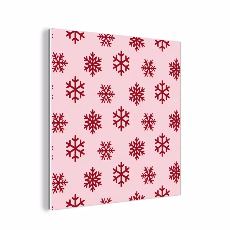 Forex - Sneeuwvlok - Roze - Rood - Kerst — 1