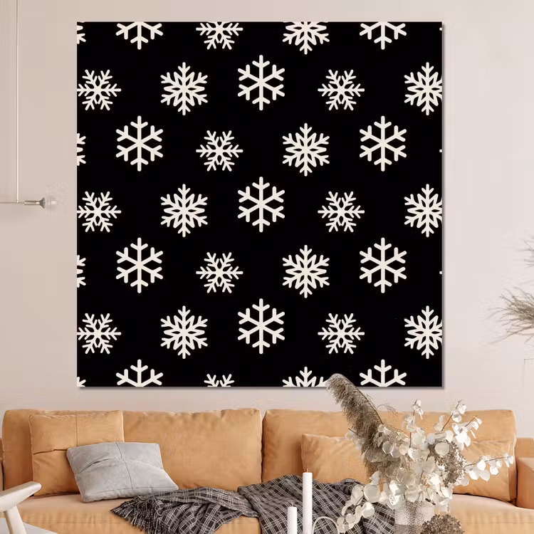 Forex - Sneeuwvlok - Zwart - Wit - Kerst — 4