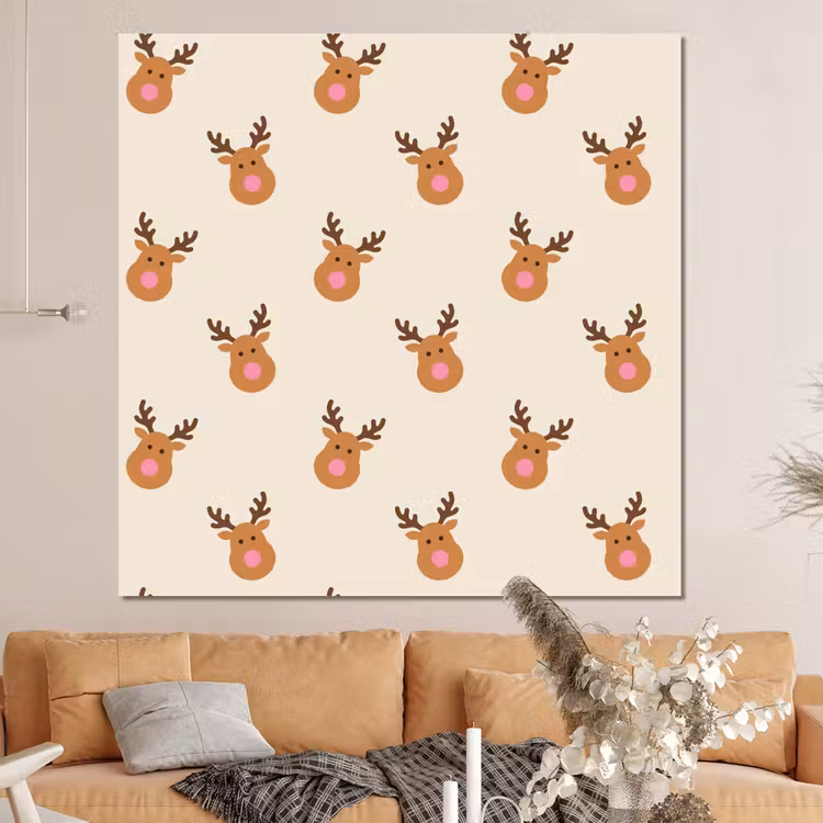 Forex - Rendieren - Kerst - Crème - Roze — 4
