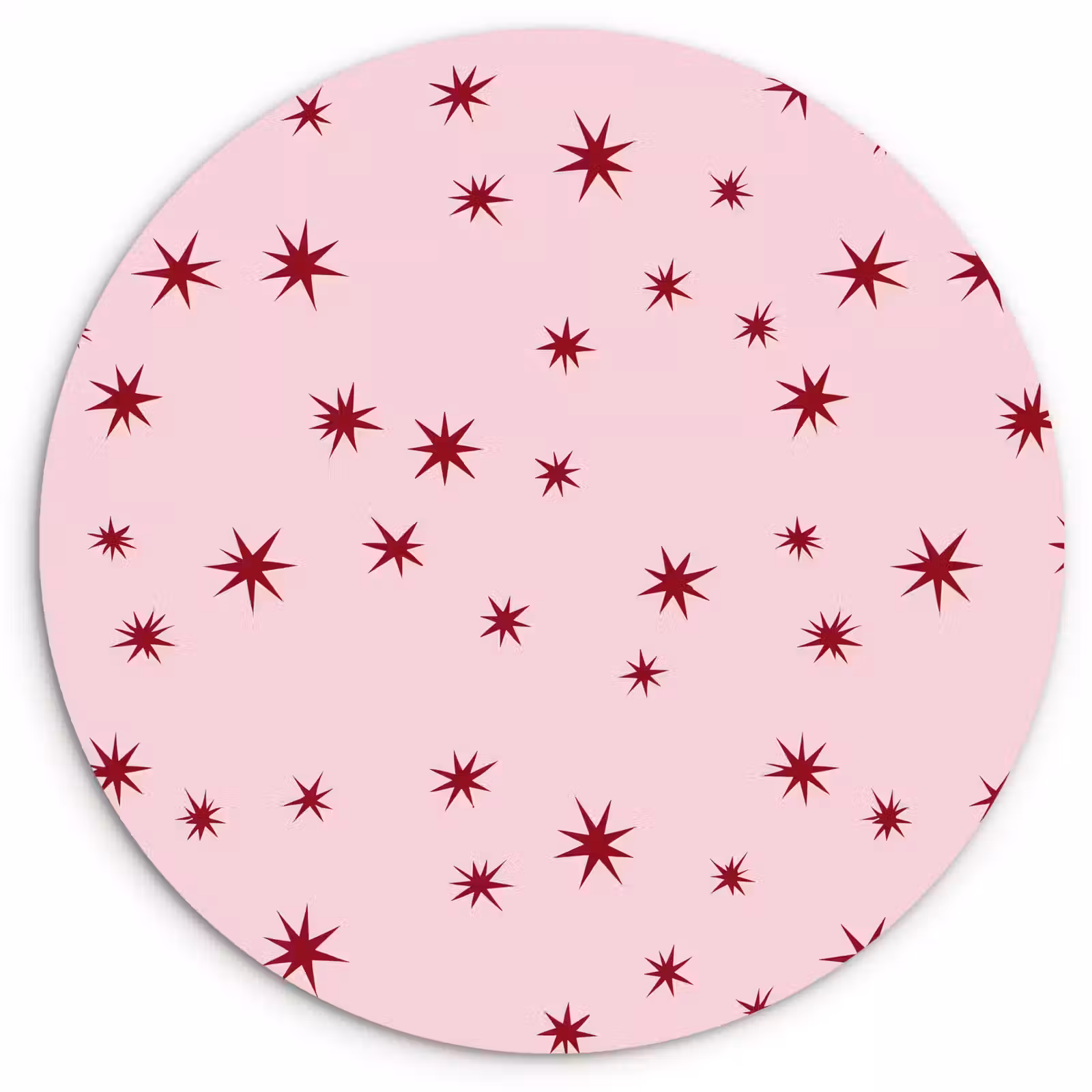 Wandcirkel - Glas - Ster - Roze - Rood — 1