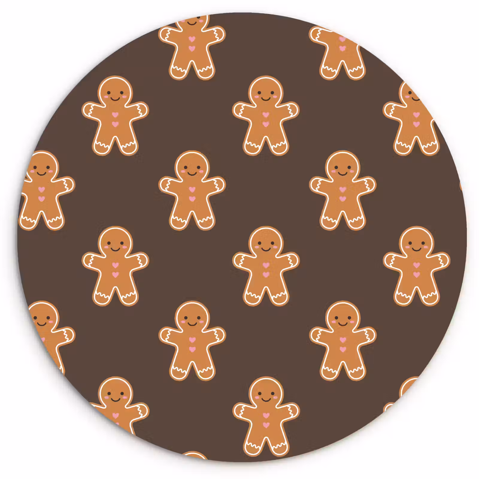 Wandcirkel - Glas - Peperkoek - Kerst - Bruin — 1