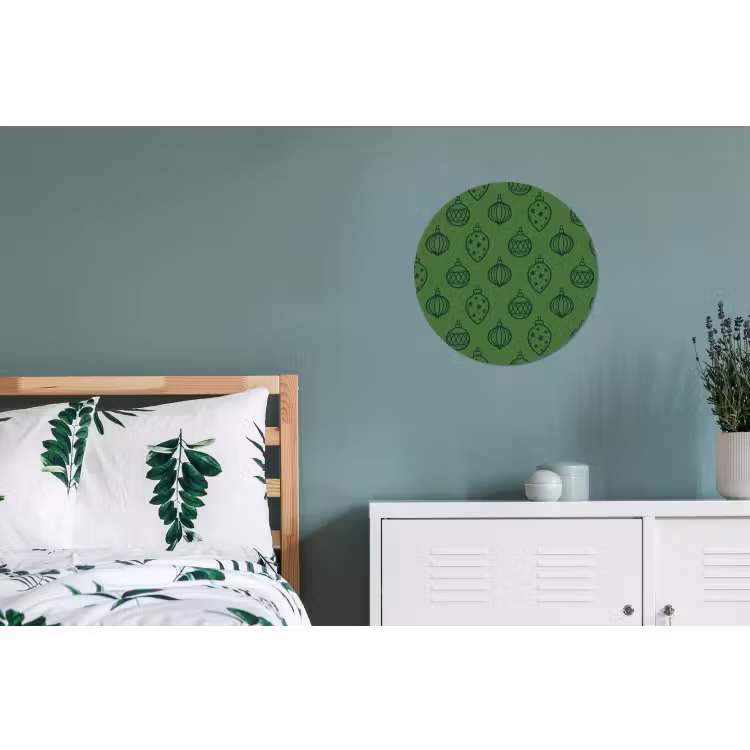 Wandcirkel - Aluminium - Kerstbal - Kerst - Groen — 4