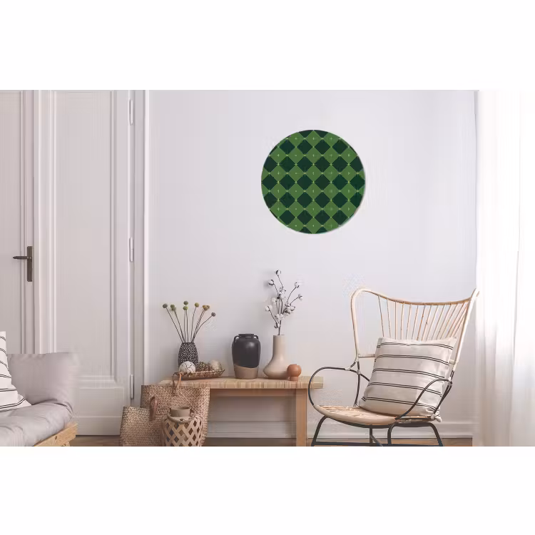 Wandcirkel - Aluminium - Ster - Groen - Kerst — 2