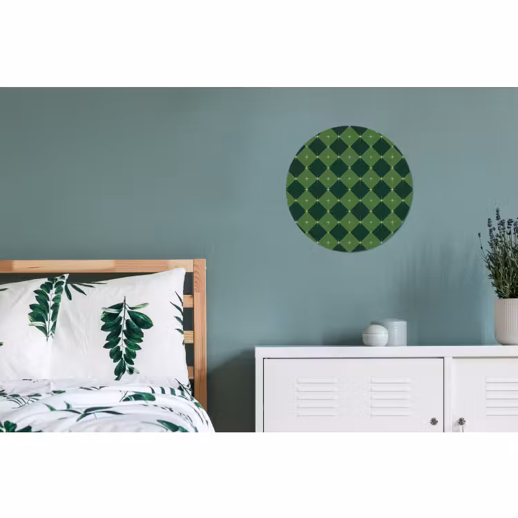 Wandcirkel - Aluminium - Ster - Groen - Kerst — 4