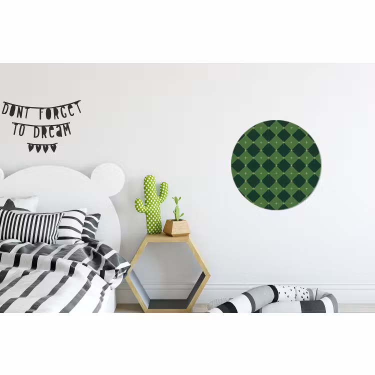 Wandcirkel - Aluminium - Ster - Groen - Kerst — 5