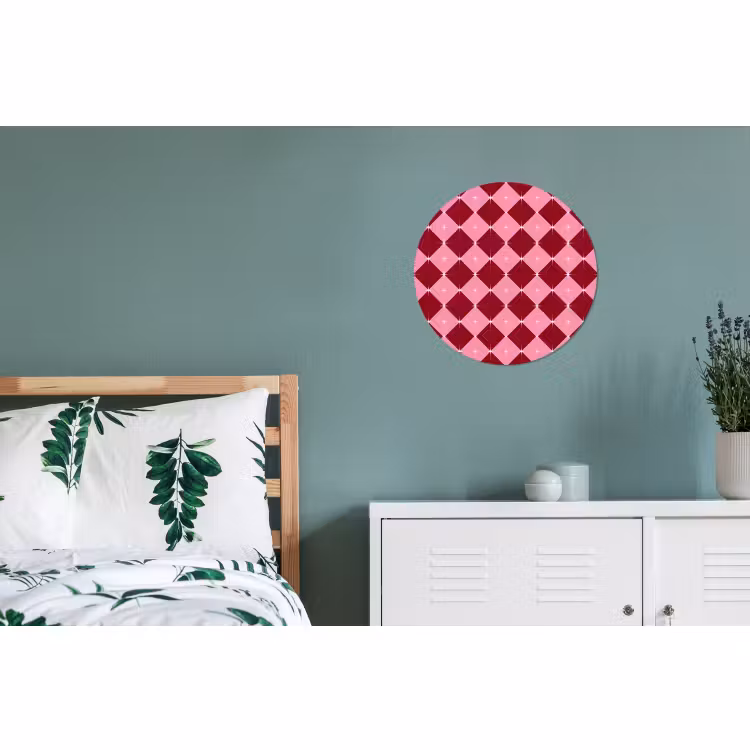 Wandcirkel - Aluminium - Ster - Rood - Roze - Kerst — 4