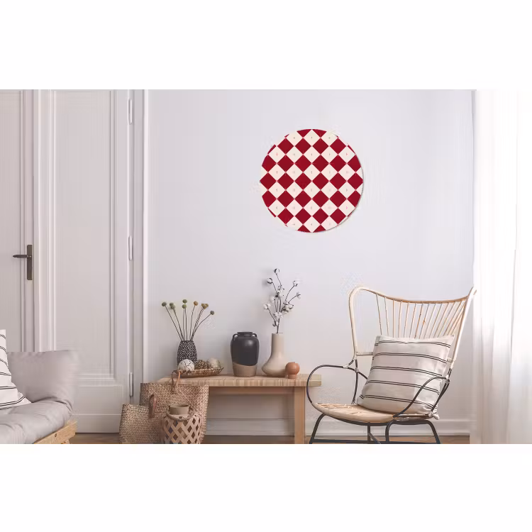 Wandcirkel - Aluminium - Ster - Roze - Rood - Kerst — 2