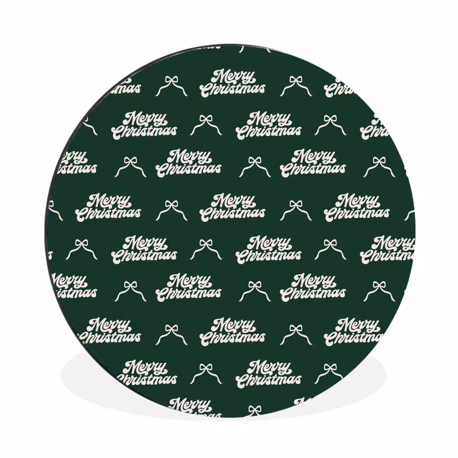 Wandcirkel - Aluminium - Tekst - Groen - Wit - Tekst — 1