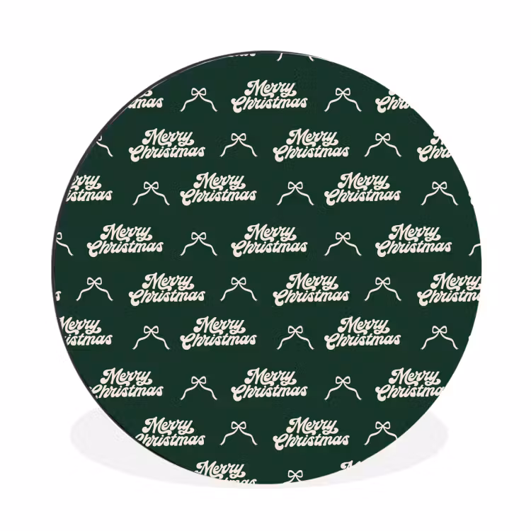 Wandcirkel - Aluminium - Tekst - Groen - Wit - Tekst — 1