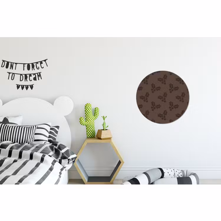 Wandcirkel - Aluminium - Hulst - Kerst - Bruin — 5