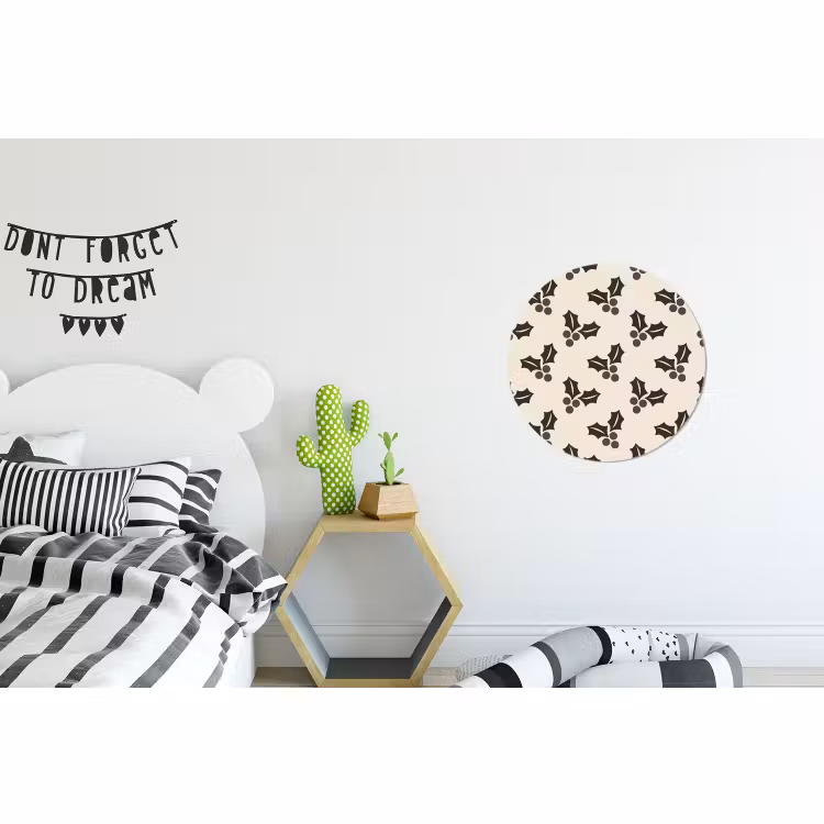Wandcirkel - Aluminium - Hult - Bruin - Kerst — 5