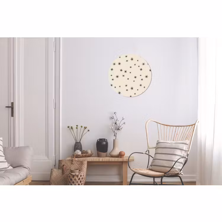 Wandcirkel - Aluminium - Kerst - Ster - Bruin — 2