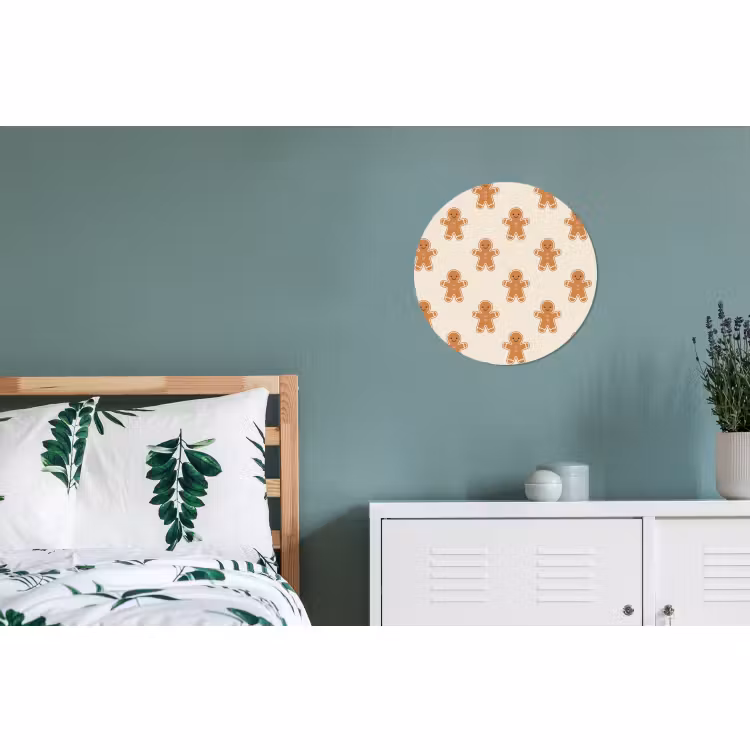 Wandcirkel - Aluminium - Peperkoek - Kerst  - Crème — 4