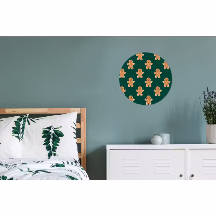 Wandcirkel - Aluminium - Peperkoek - Kerst - Groen — 4