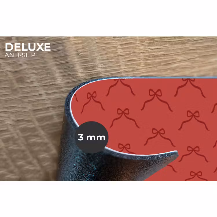 Placemat - 6 stuks - Strik - Rood - Kerst — 4