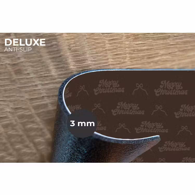Placemat - 6 stuks - Tekst - Bruin - Strik — 4