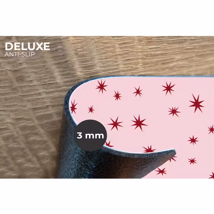 Placemat - 6 stuks - Ster - Roze - Rood — 4